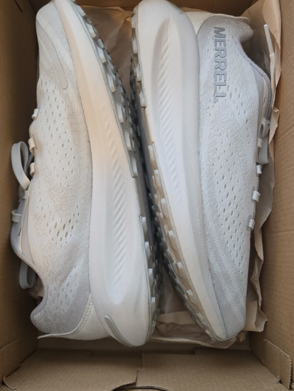 Merrell Women's White Morphlite White & Gray Athletic Sneakers Size 9 - Picture 9 of 9